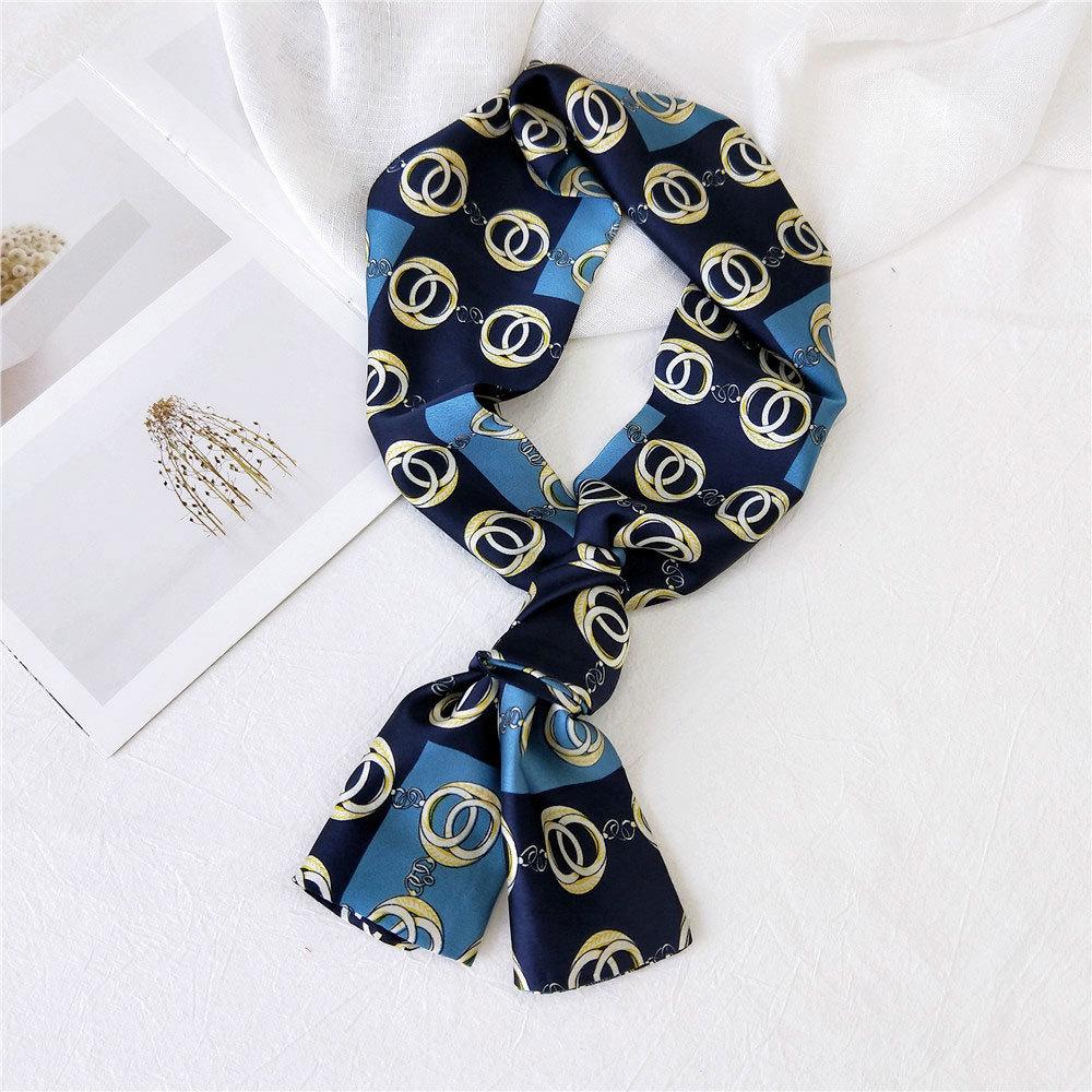 New Scarves Silk Scarves Women'S Spring And Autumn Season Long Decorative Professional Scarves Summer Thin Styles Paired With Shirts Stylish
