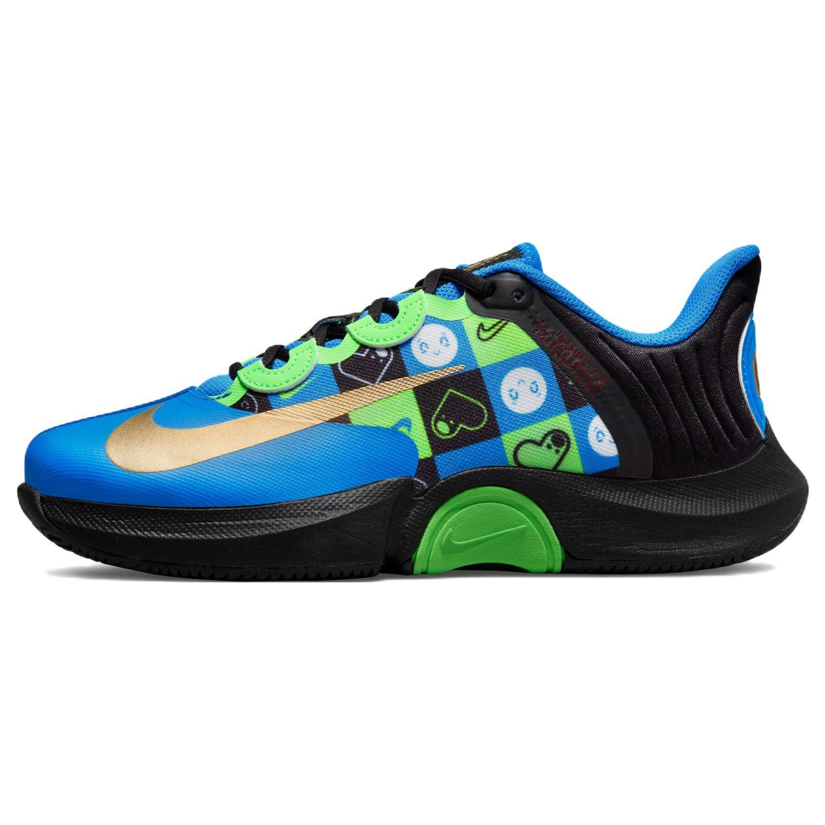 Nike Court Air Zoom GP Turbo Naomi Osaka All Smiles Photo Blue Black Women DX0662-400 EU 35.5