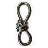 Knot Carabiner Keychain with Safety Mechanism Rustproof High Durability Twist Knot Clasp Bag Charm Keychain Accessories