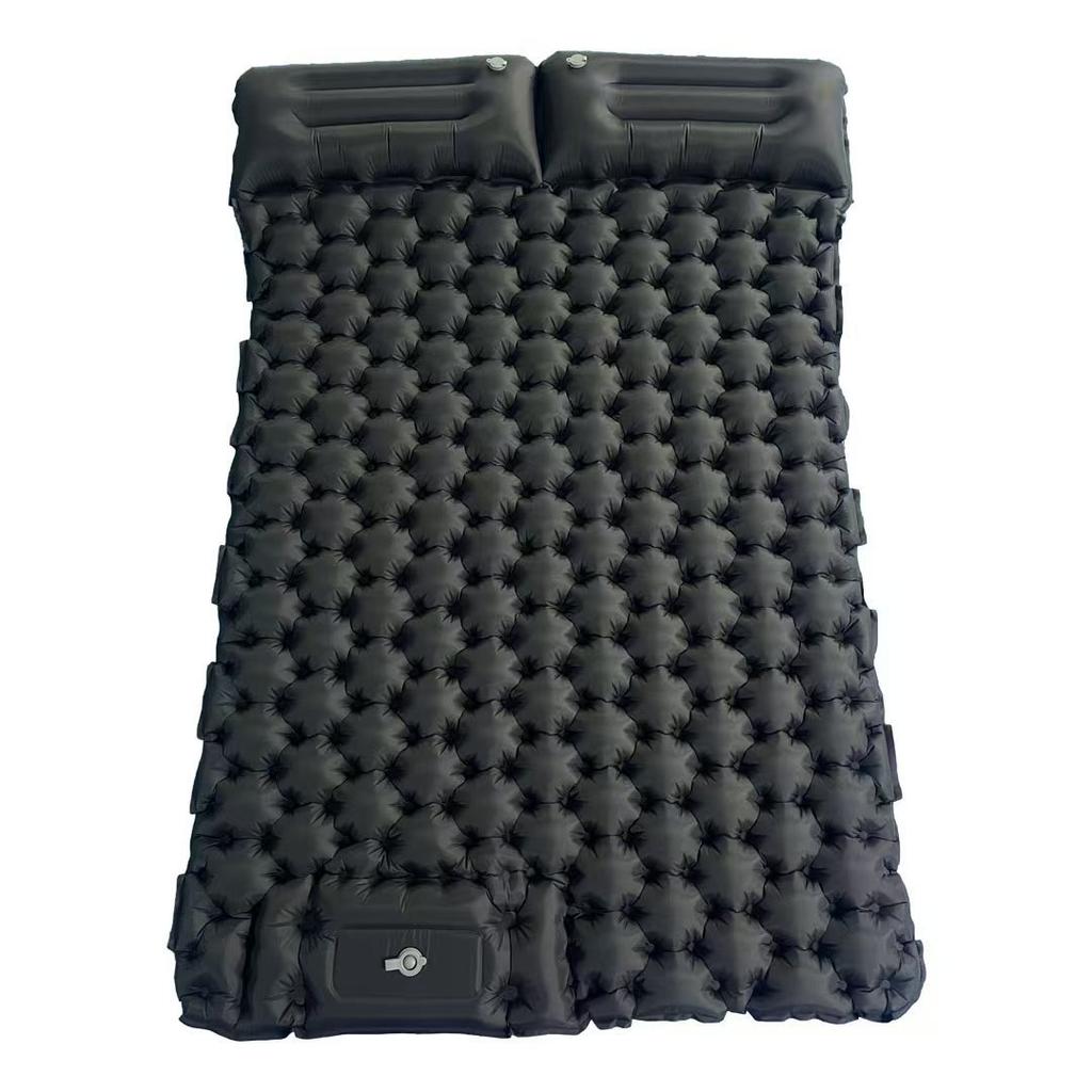 Outdoor Inflatable Mat Camping Foot Pump Moisture-Proof Double Sleeping Pad Lunch Break Car-Mounted Mattress Pillow Outdoor