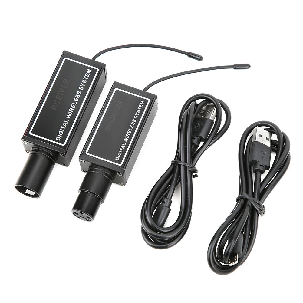 

Digital Wireless Audio System Built In Battery Microphone Transmitter Receiver 900 930Hz(Black )