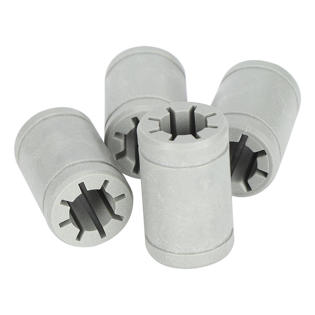 4pcs Bearing Shaft Gray Plastic LM8UU Solid Polymer Linear Bearing 3D Printer Parts Accessories for