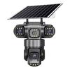 AOV Solar-Powered 4G Outdoor Surveillance Camera with Triple-Lens All-Day Recording
