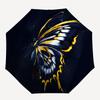 1pc Butterfly Wings Automatic Open/close Folding Compact Umbrella, 8-Rib Sturdy Canopy, Lightweight Portable, Everyday Use, Gift,135