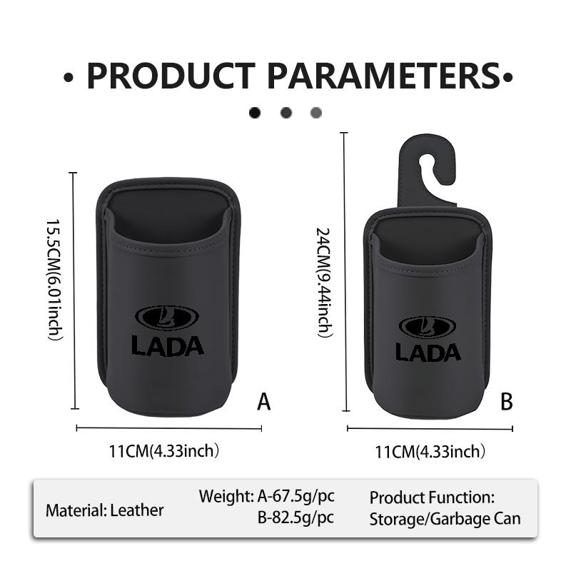 For Lada Leather Car Water Cup Holder Interior Drink Rack Organizer Accessories Xray Granta Largus Kalina Largus Priora SamaraWW3