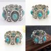 Bohemian Turquoise Bracelets Jewelry With Geometric Pattern For Women