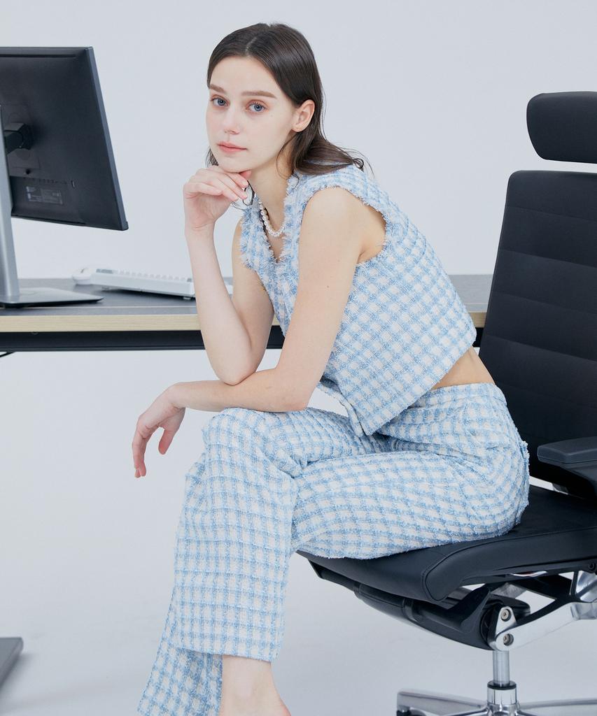 PINBLACK Tweed Bootcut Pants