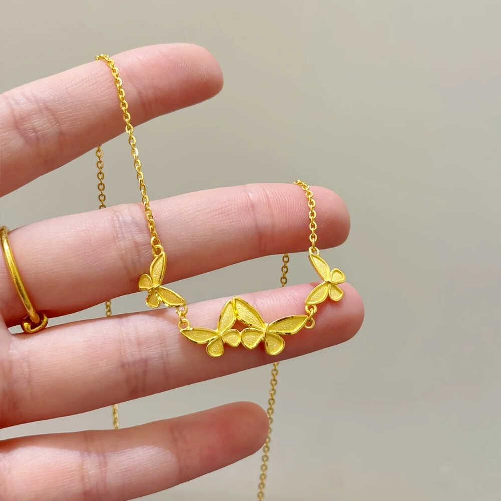 Vietnam Butterfly Necklace - Elegant Gold Design for Women's Fashion and Versatile Style