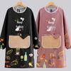 Young Pretty Waterproof Oil-Proof Long Sleeve Kitchen Apron - Stain-Resistant Work Wear