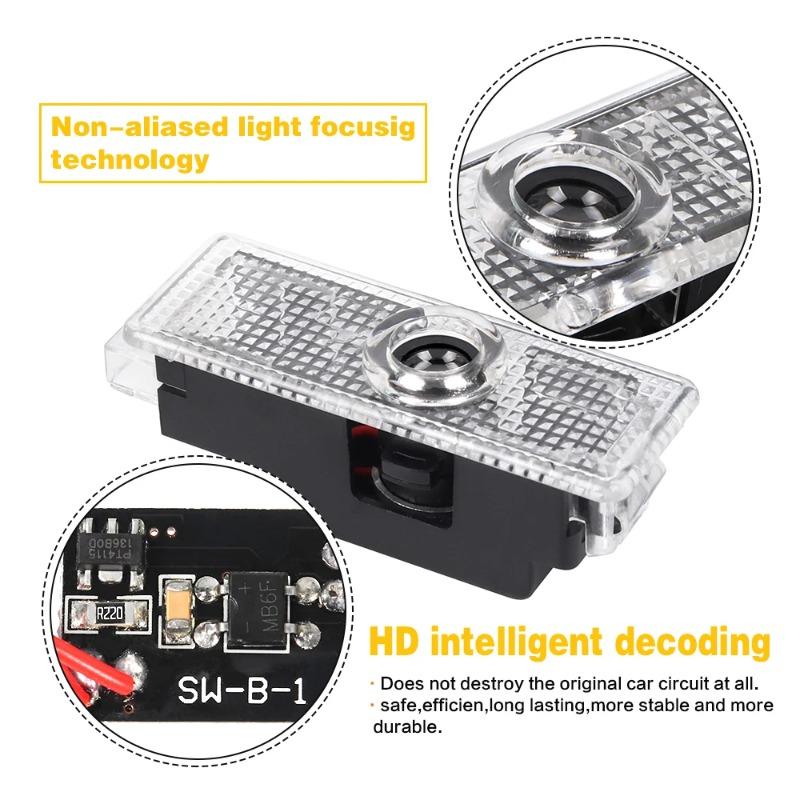 LED Car Door Logo Projector Ghost Shadow Welcome Light For BMW F20 F21 F52 E46 E90 E91 E92 E93 F30 F31 F34 F35 F80 F32 E60 F10