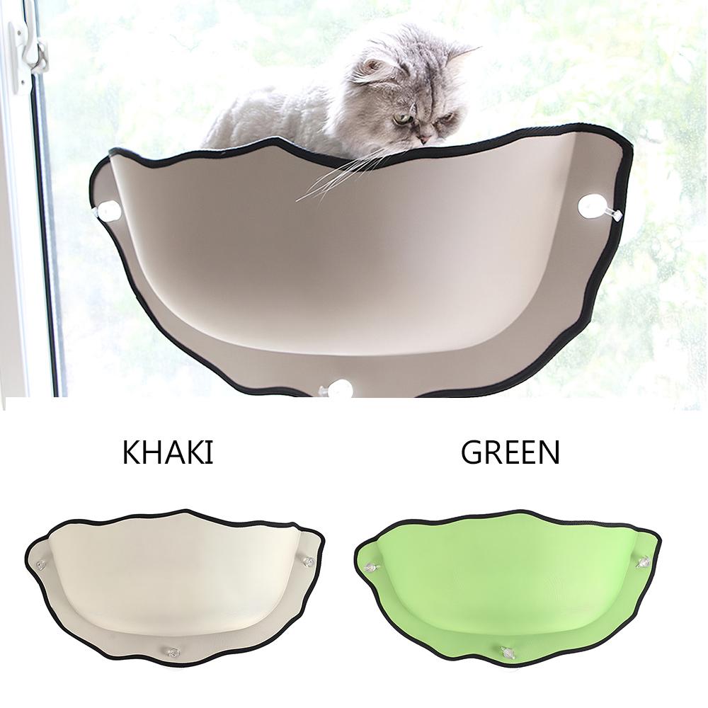 Cat Window Perch With Scratching Post - Sisal Post With Fluffy Cushion & Suction Cups