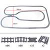 City Trains Flexible Tracks Forked Straight Curved Rails Crossing Switch Building Block Bricks High-Tech Creative Toys for Kids