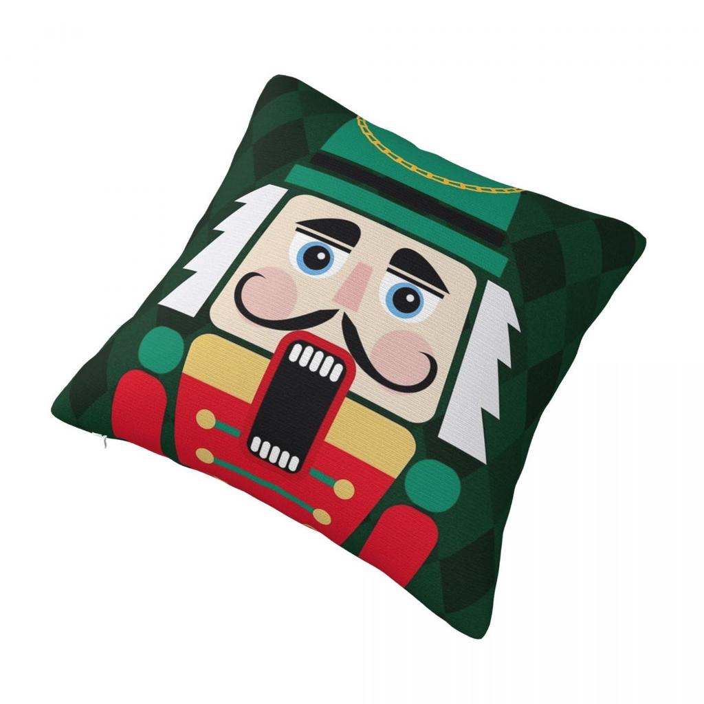 The Nutcracker Doll Merry Christmas Pillowcase Soft Polyester Cushion Cover Decor Pillow Case Cover Bed Drop Shipping 40*40Cm