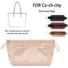 EverToner Dupont Paper Insert Bag Fits For Co-ch City Handbag Liner Bag Support Travel Portable Insert Purse Organizer