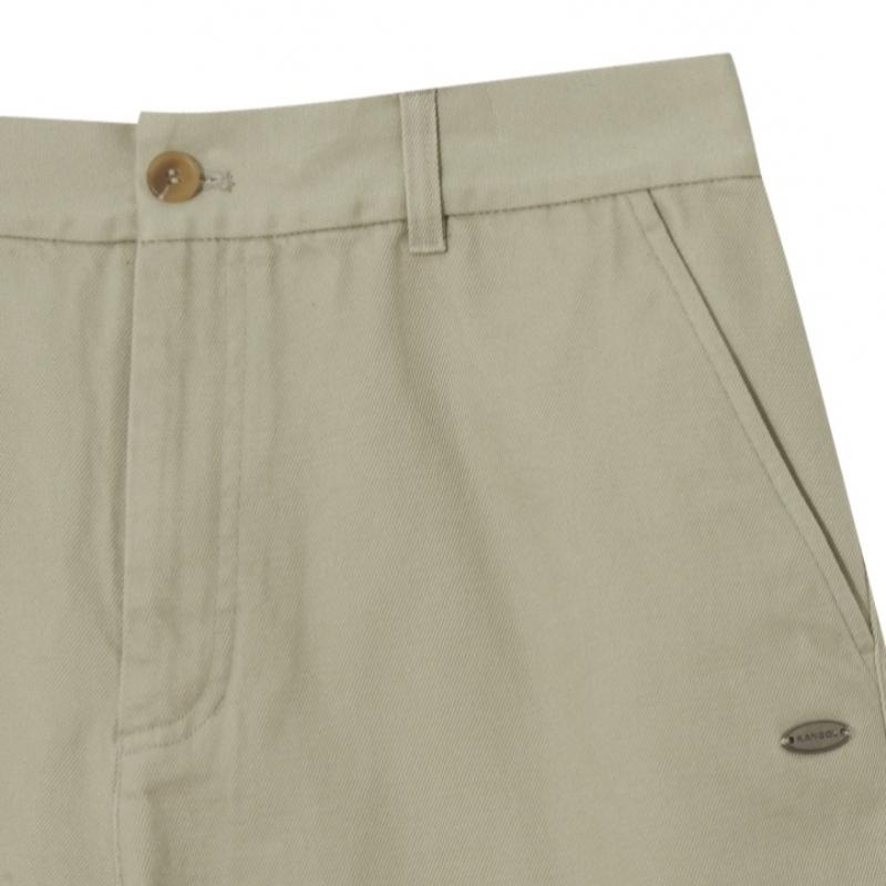 KANGOL Comfort Twill Bermuda Shorts Ecru 4047
