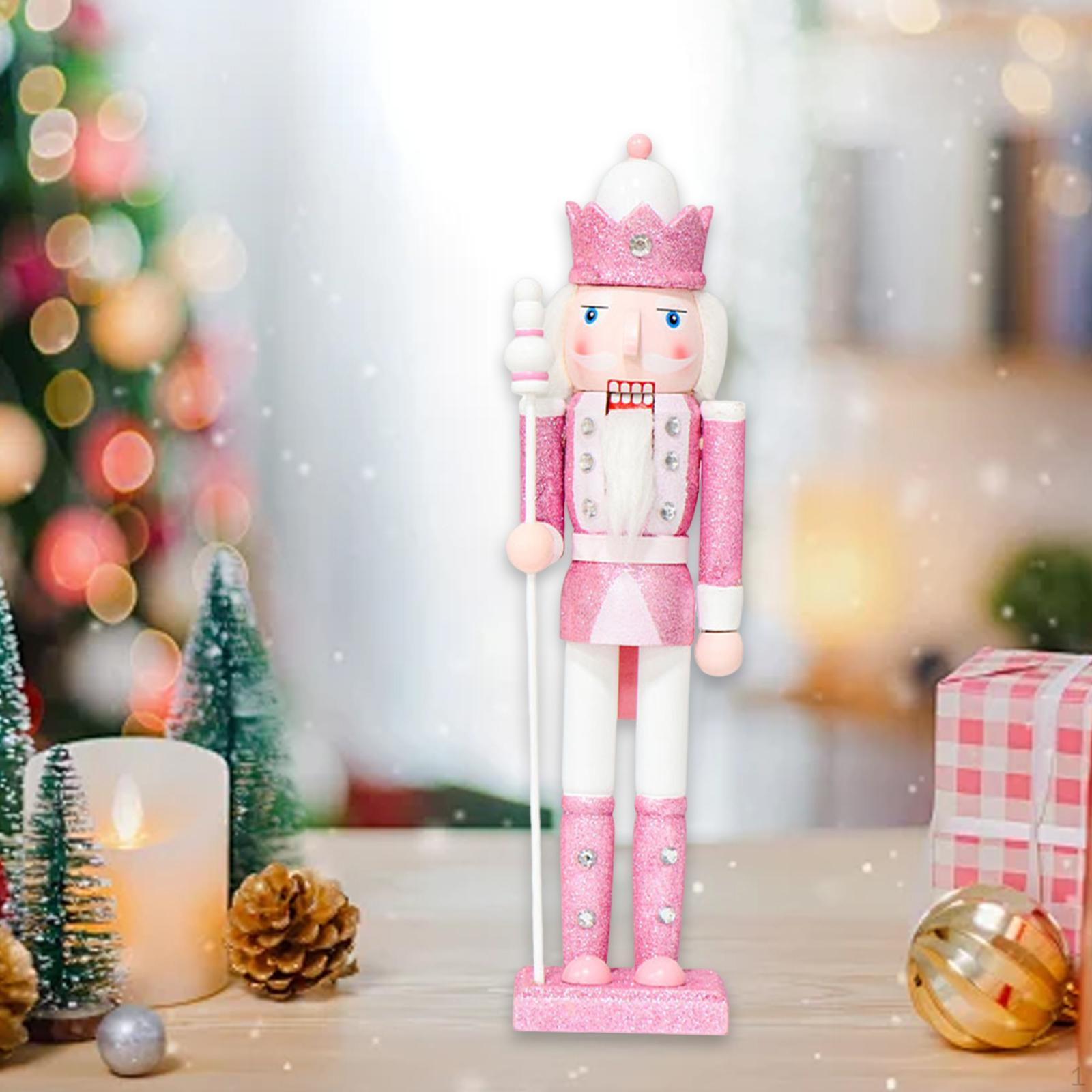 

Christmas Nutcracker Decor Decoration Collectible Traditional Wooden Figure for