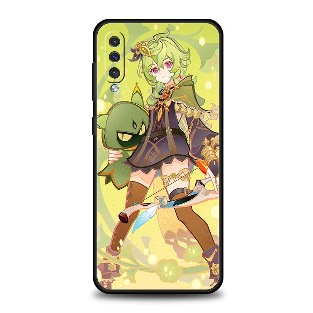 Pouzdro na telefon Samsung Galaxy A52 A14 A50 A70 A10S A30 A40 A20S A20E A02S A12 A22 A72 A32 5G A04s Genshin Impact silikonový kryt