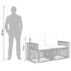 Garden Sofa Set 8 pcs Grey and Dark Grey Poly Rattan