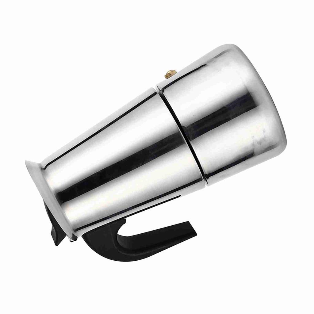 Stainless Steel Percolator Moka Pot Coffee Maker Stove Home Office Use (200ml)