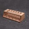 Durable Wood and Leather Tool Organizer for Craft Accessories
