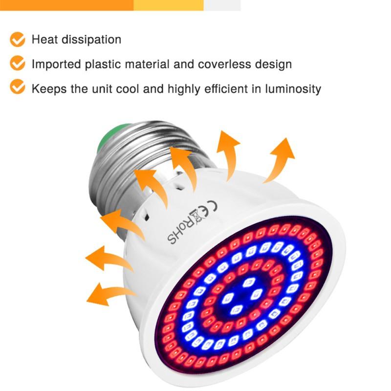 Lampa LED do uprawy roślin żarówka soczyste światło wypełniające Copa E27 220V używana do sadzenia sadzonek o pełnym spektrum