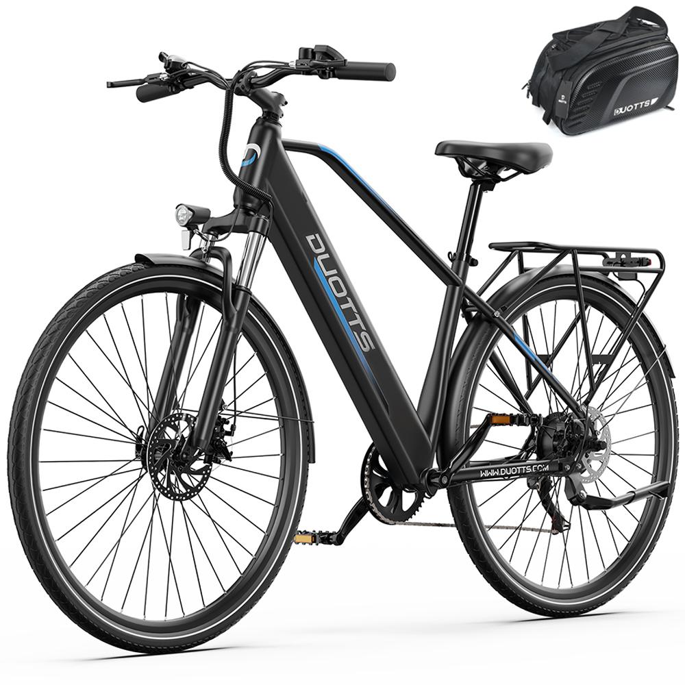 Electric Bike DUOTTS 27.5" 250W Motor Top Speed 25Km/h 36V 13AH Max Range 65Km Load 150Kg Black C29 Lite