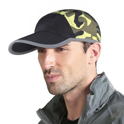 Frühling und Sommer neue leichte Laufkappe Herren Outdoor-Sport Schnelltrocknend Atmungsaktiv Faltbar Camouflage Baseballkappe