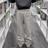 Y2K Herre Joggebukser Gotisk Trendy Dobbel Midje Unisex Joggebukser Hip Hop Amerikansk Stil Retro High Street Casual Treningsbukser