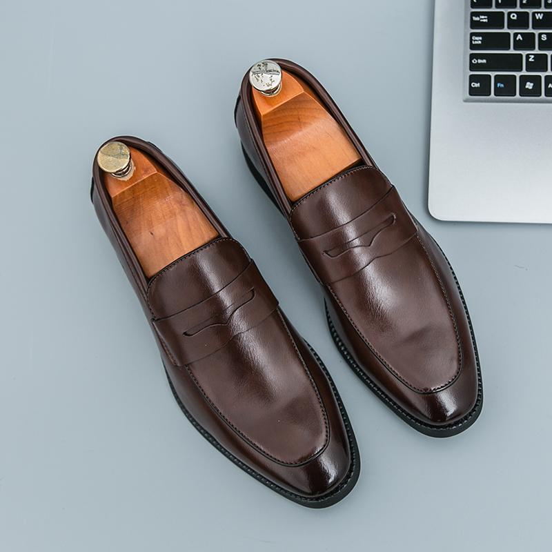 Fashion Stylish Daily Mens Driving Loafers Original Designer Casual Shoes Male Slip-on Flats Handmade Leather Business Shoes Moccasins