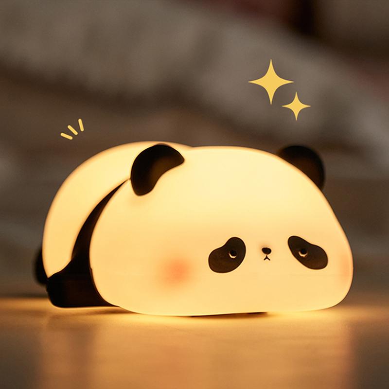 Easter Bunny Lamp Panda Light Ornament Adorable Rabbit Lamp Decorations Desk Accessories Cartoon Reading Light Easter Gifts