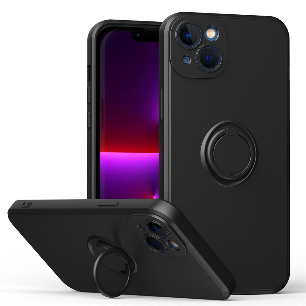 Liquid Silicone Magnetic Cases For For Iphone 1 14 13 12 11 Pro Max XS XR 6 6s 7 8 Plus SE Soft Cover With Ring Holder