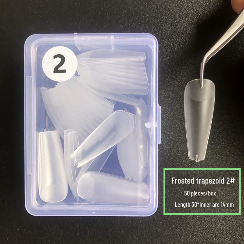 

Матовые ультратонкие накладные ногти без следов с дополнительными сменными накладками, двойного назначения, полировка не требуется