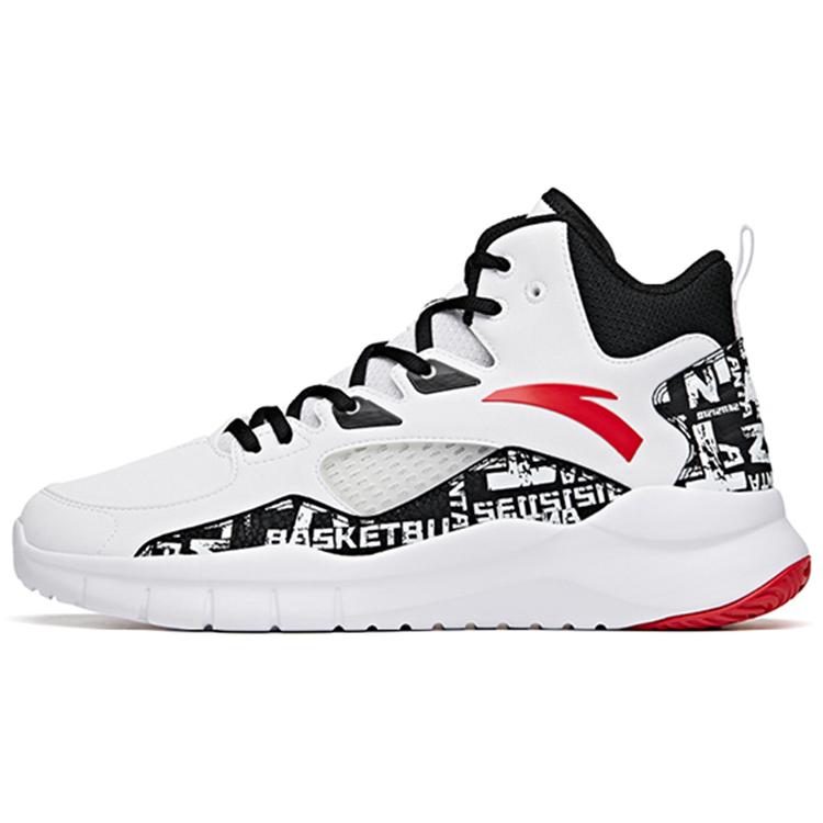 

ANTA Basketball Collection Basketball Shoes Men s High top Anta White/University Red/Black 91731132-13 42