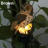 1Pc Wodoodporna Solar Power LED Light Garden Path Yard Lawn Owl Animal Ornament Lamp