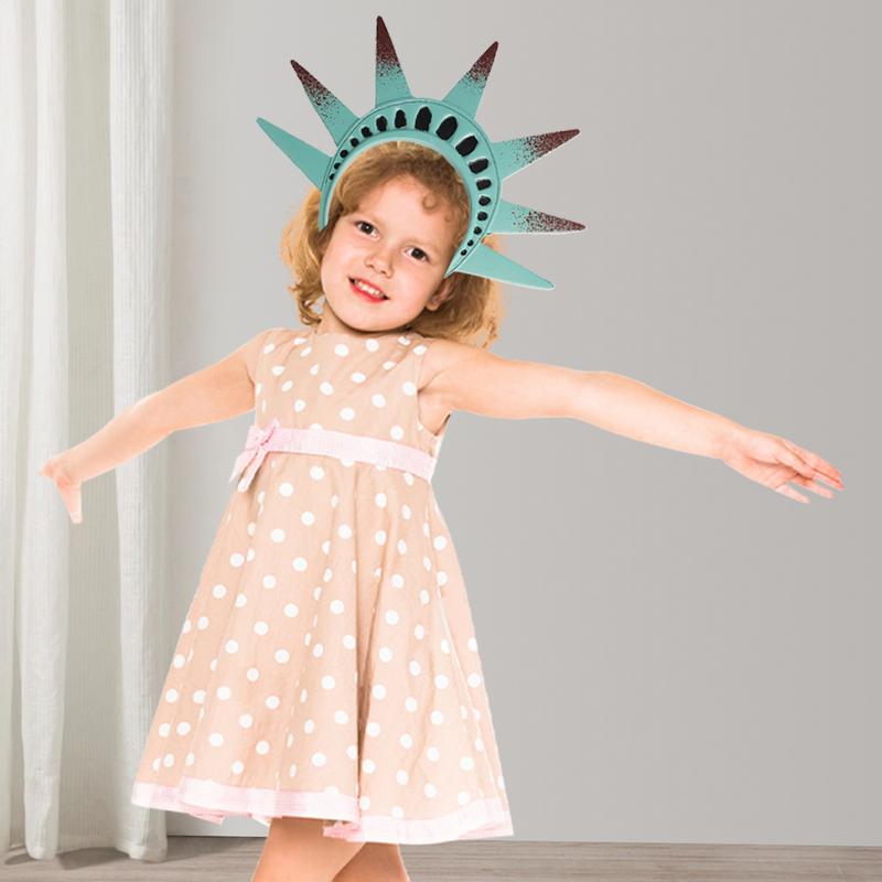 4th of July Outfits Statue of Goddesses Costume Lightweight Patriotic Accessory Prop for Holiday Event School Independence Day