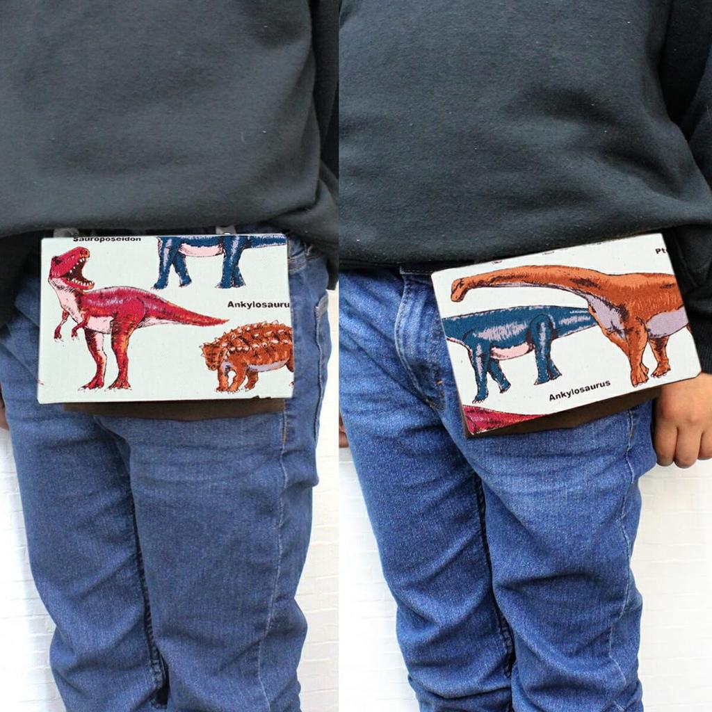 Jewelry Shop M Portable Clip Pocket Pouch for Elementary School Simple Pocket Made in Tyrannosaurus BE Pok Boys, Pouch, Japan, Green, Dinosaur, Rex,