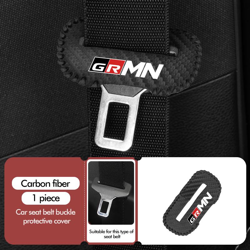 

PU Leather Car Seat Belt Buckle Clip Cover Protector Anti-Scratch Case For Toyota GR MN Camry Prius Auris Crown Yaris Corolla