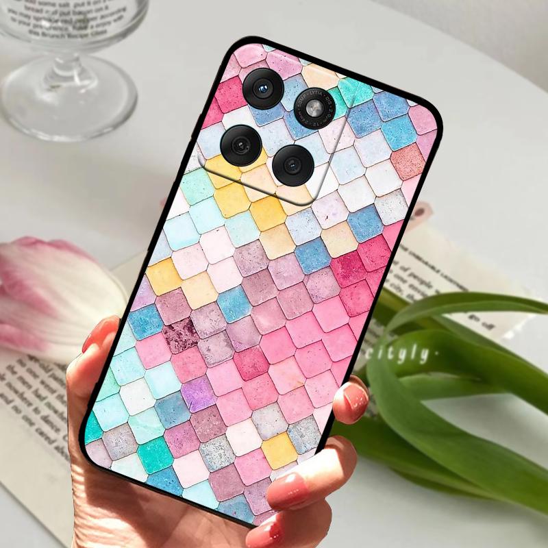 Für Motorola Edge 60 Fusion Hülle Edge60 Fusion Weiches Silikon TPU Handyhülle Für Moto Edge 50 Fusion 5G Niedliches Tier Schutzhülle