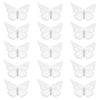 60Pcs 304 Stainless Steel Pendants Etched Metal Embellishments Butterfly Stainless Steel Color 19x26x0.4mm Hole: 1.2mm