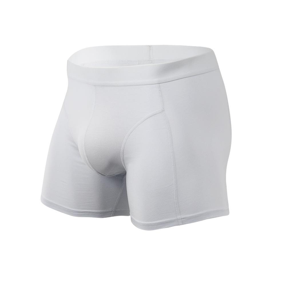Comfortable Loose Non Blocking Four Corner Underpants Breathable Pure Cotton Solid Color Plus Size Flat Corner Men's Underpants