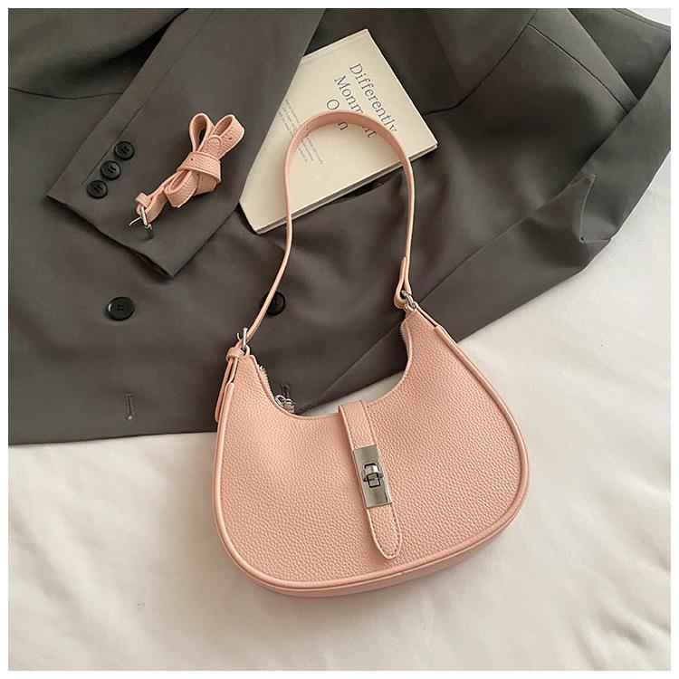 Simple Casual Daily Shoulder Bag Women's 2025 Summer New High-end Texture Messenger Dumpling Bag
