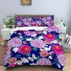 Vintage Flower King Queen Duvet Cover Peony Sunflower Bedding Set Tropical Floral Quilt Cover Boho Polyester Comforter Cover
