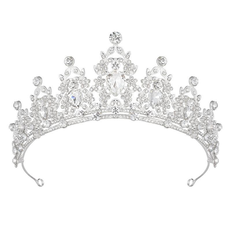 Bridal Crown Tiara Birthday Party Alloy Hairband Rhinestone Queen Hair Accessories Wedding Clothing Crown