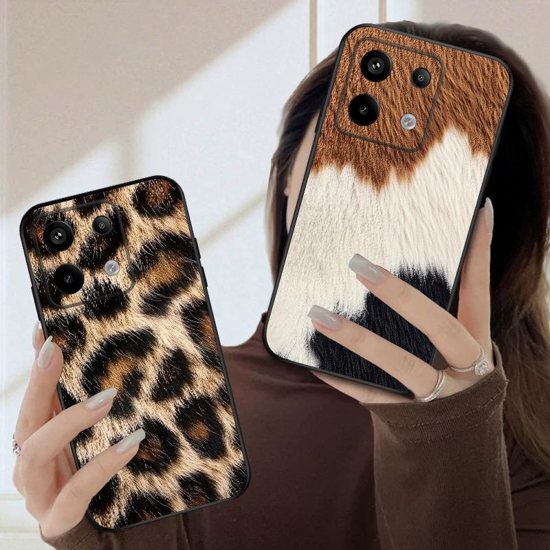 Tiger Skin Pattern For Redmi Note 10 11 Note12S 12 13 14 Pro Plus 5G 14S 4G 13ProPlus 9S 9 P ro 13C 14C silicone soft phone case