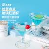 Colourful Dots Glass Hand Embellishment Gem Glass Champagne Wine Cocktail Glass Cup