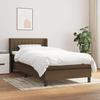 3129852 vidaXL Divan Bed with Mattress Dark Brown 100x200 Cm