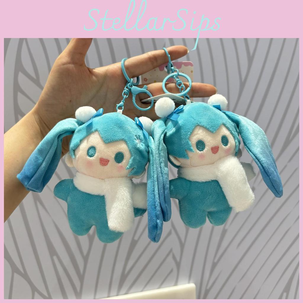 Plush Lovely Hatsune Miku Keychain Doll Soft Pp Cotton Filling Ideal For Accessories Cute