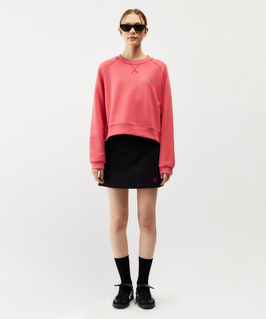MAYOL Symbol Embroidered Mini Skirt_Black