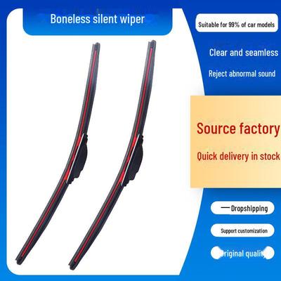 Yika Boneless Red Multifunctional Wiper Blade with Replaceable Buckle Interface