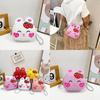 Girls Cartoon Animal Crossbody Bag Durable Polyester Shoulder Purse Adjustable Strap Toddler Gift
